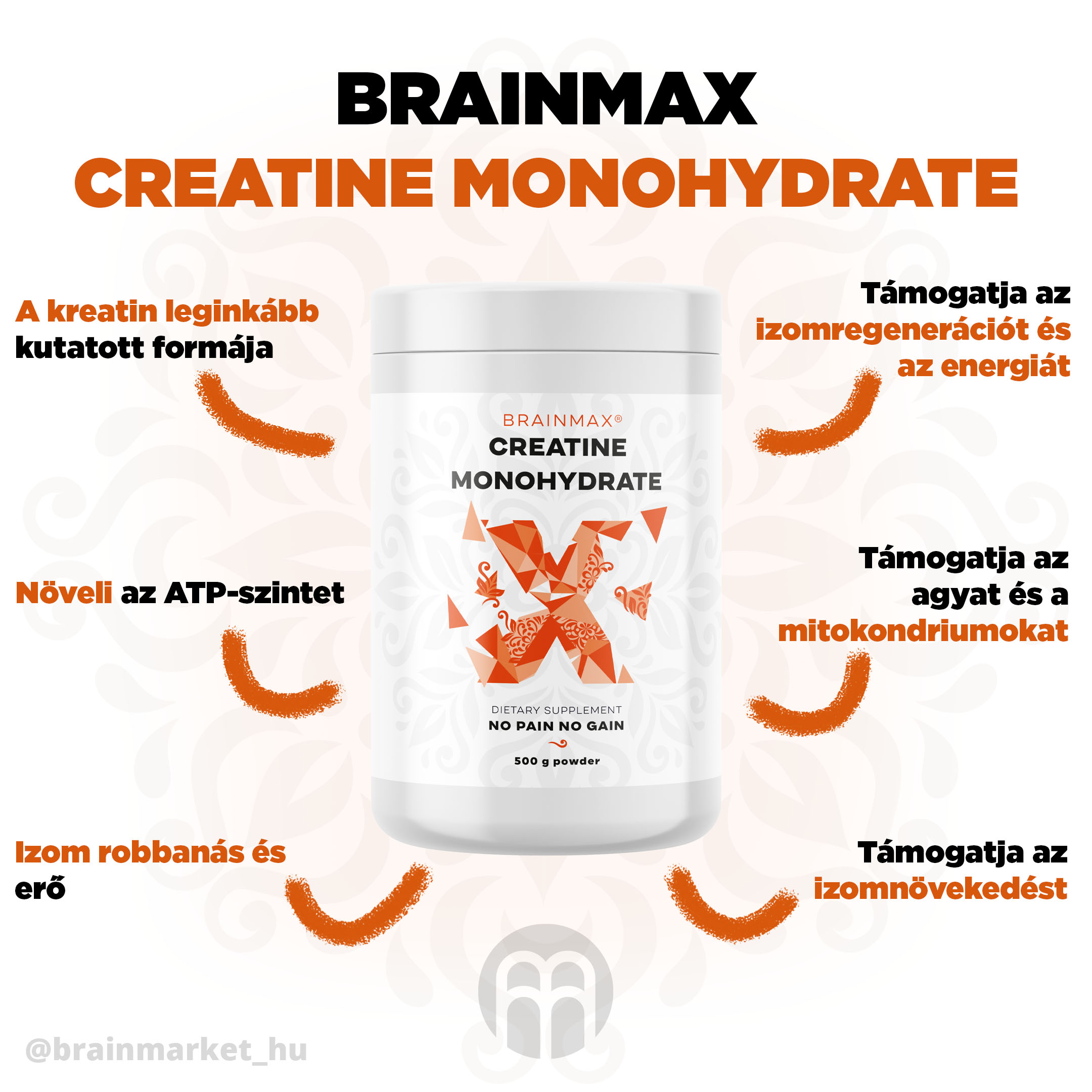 brainmax creatine infografika do produktu brainmarket HU